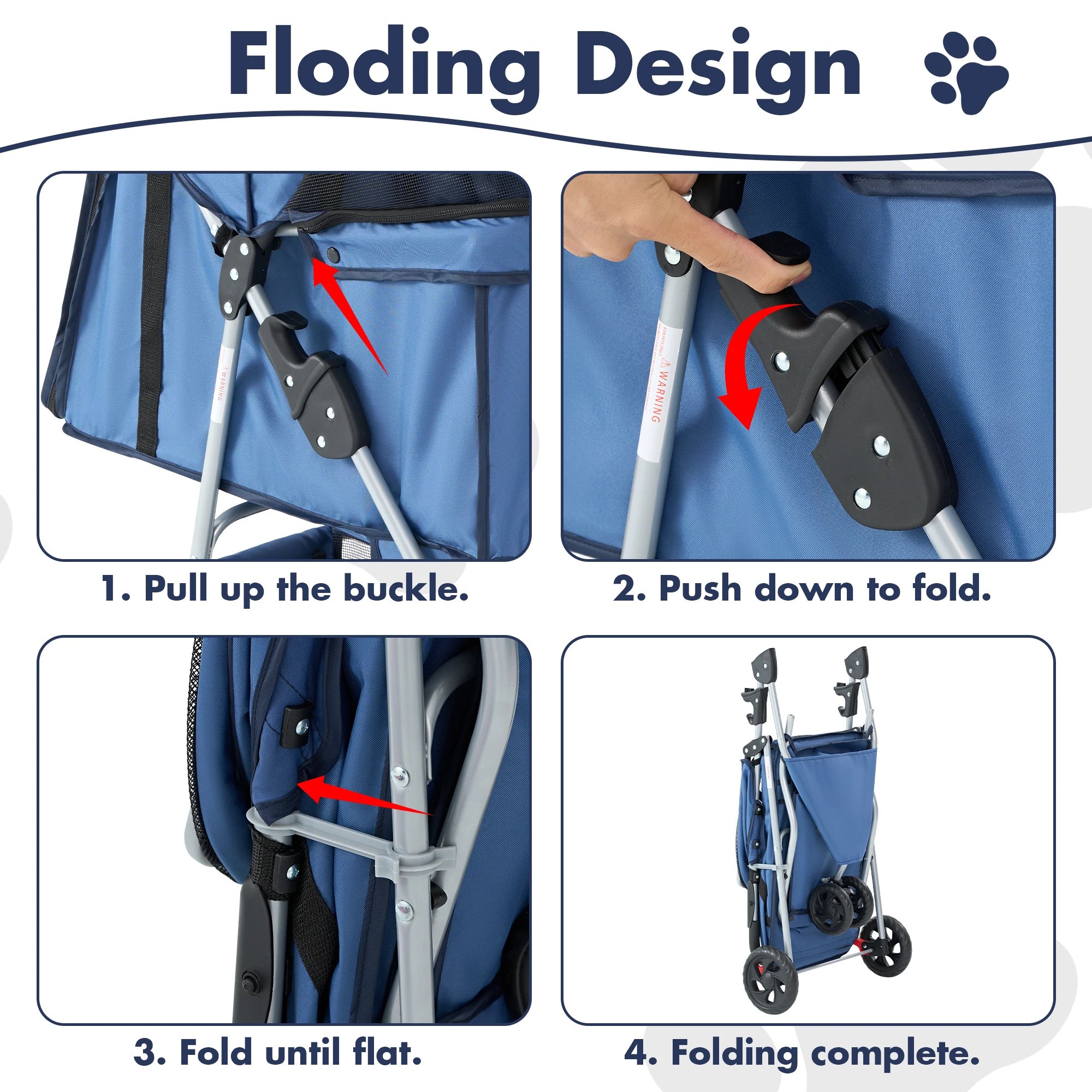 Foldable Pet Travel Stroller - Image 4