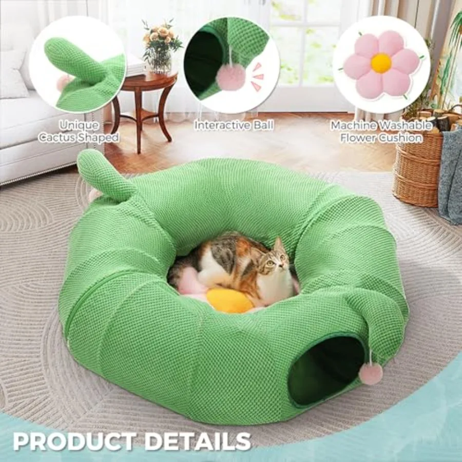 Cactus Cat Tunnel Bed - Image 3