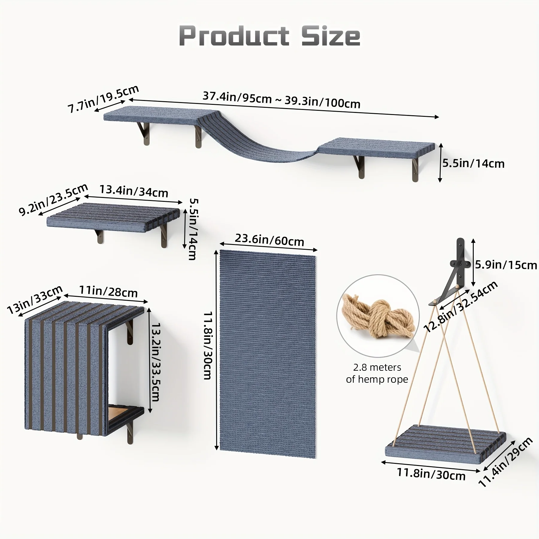 Wall Mounted Cat Climbing System - Image 2