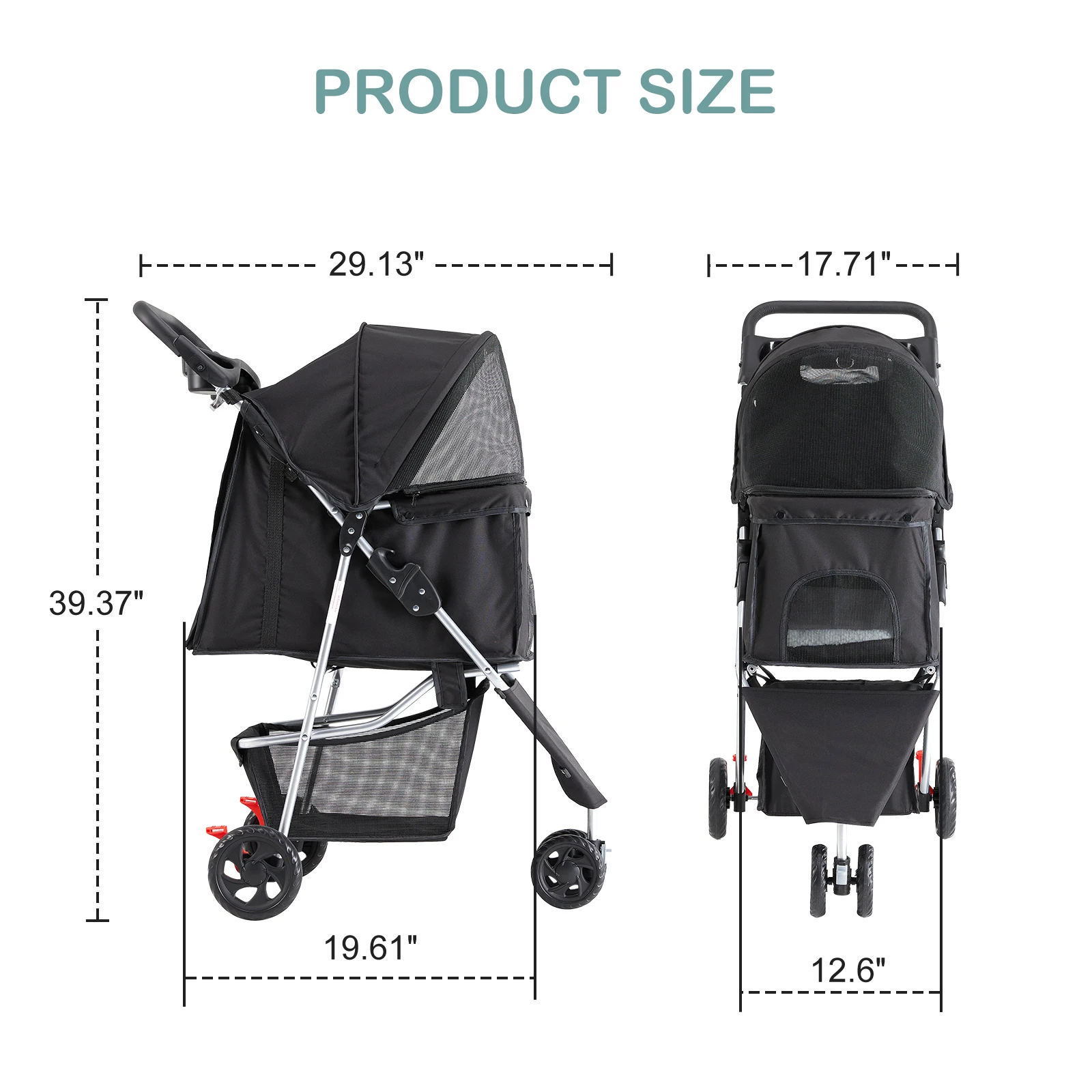 Foldable Pet Travel Stroller - Image 2