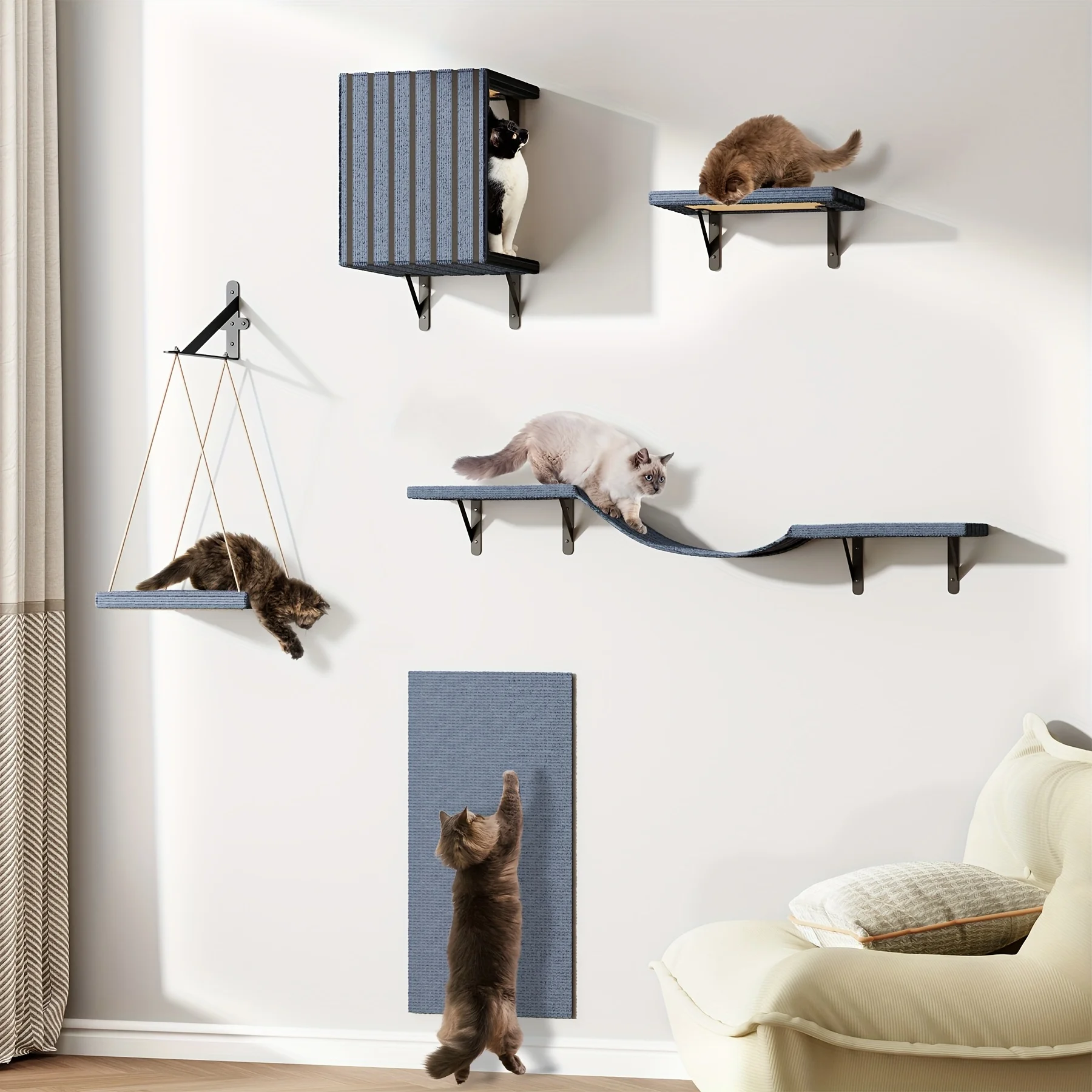 Wall Mounted Cat Climbing System - Image 6