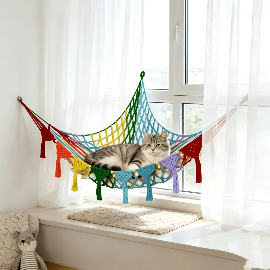 Hand Woven Cat Hammock - Image 4