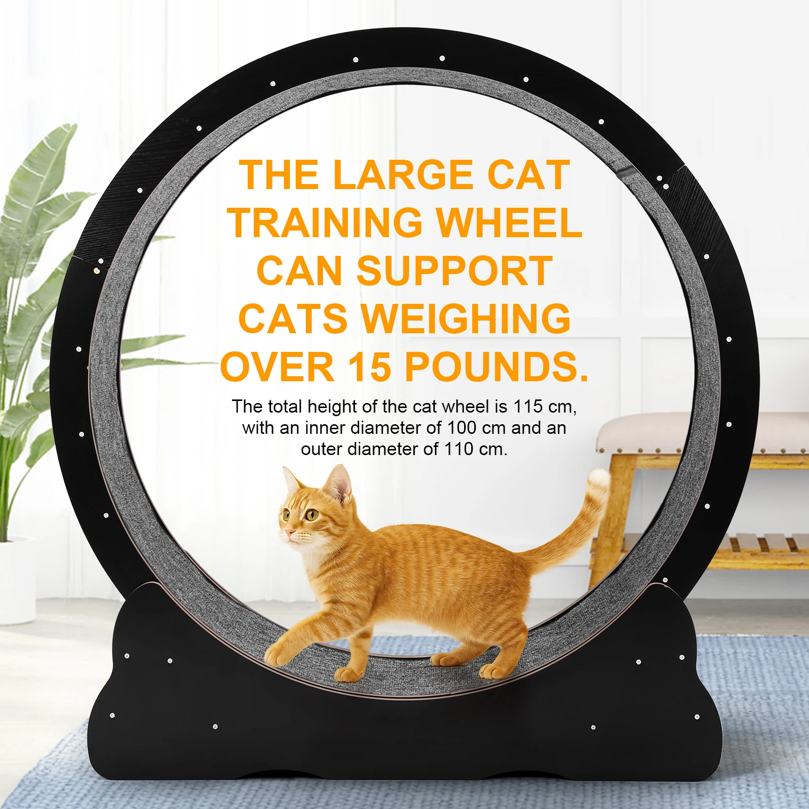 Cat Exercise Running Wheel - Image 3