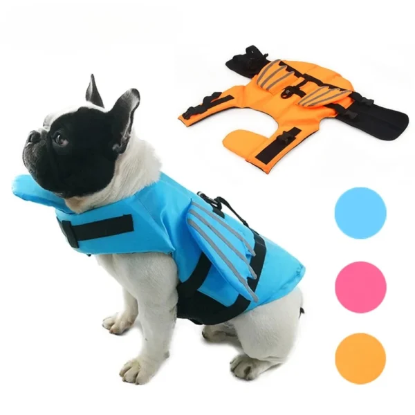 Pet Life Jacket With Reflective Wing