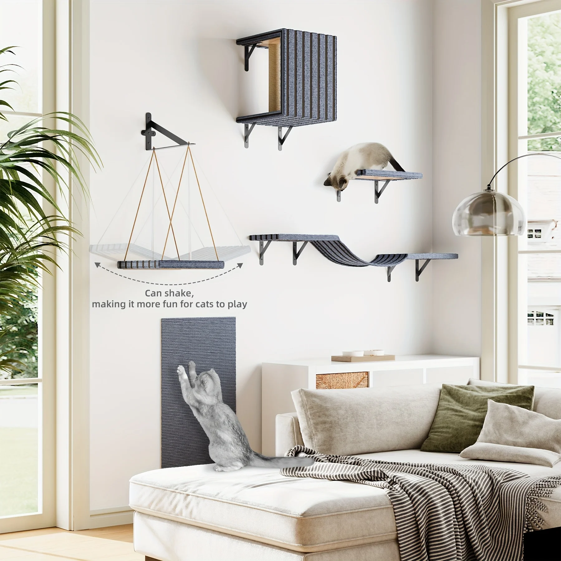 Wall Mounted Cat Climbing System - Image 3