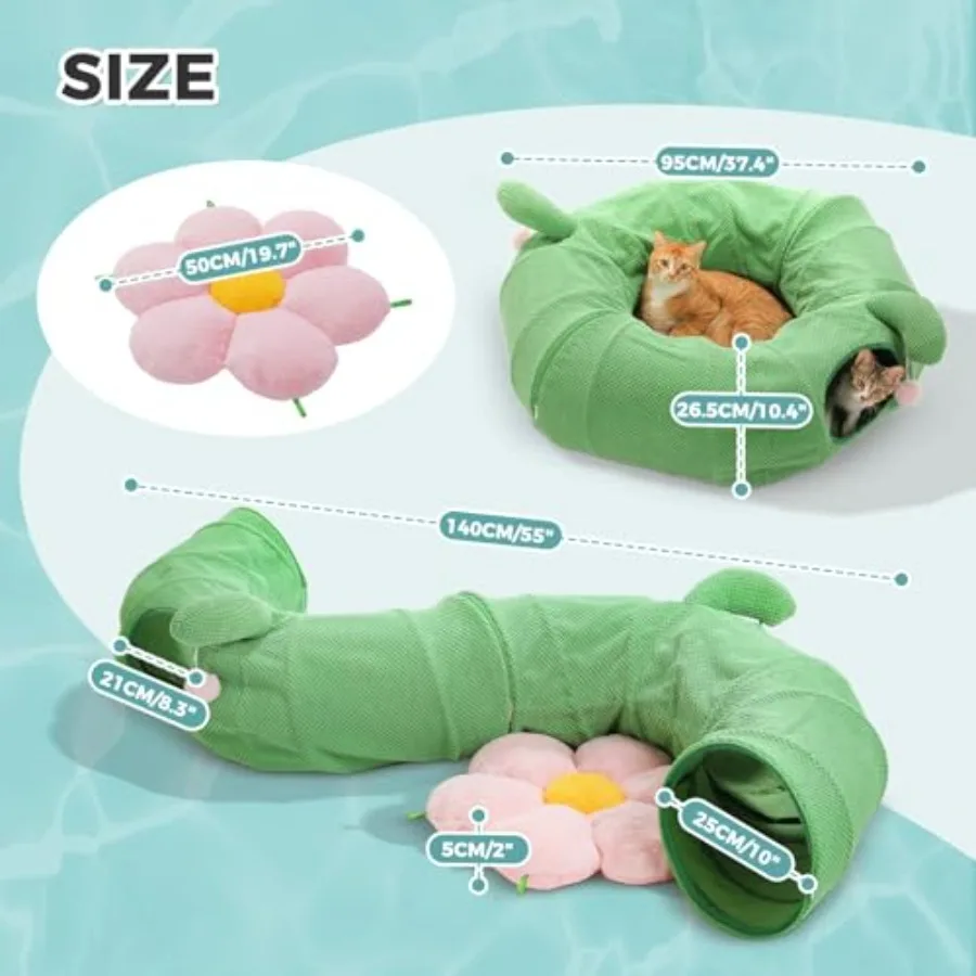 Cactus Cat Tunnel Bed - Image 2