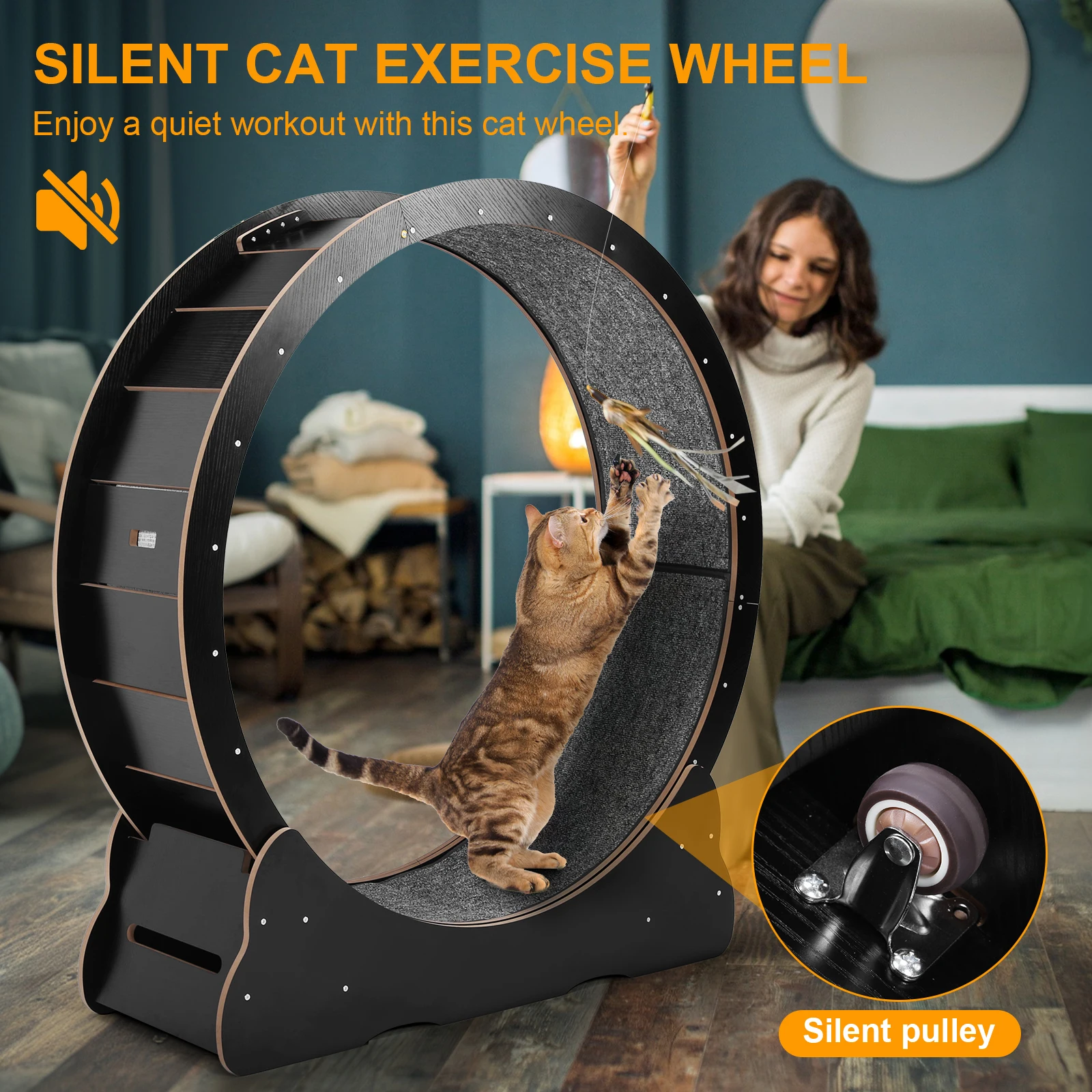 Cat Exercise Running Wheel