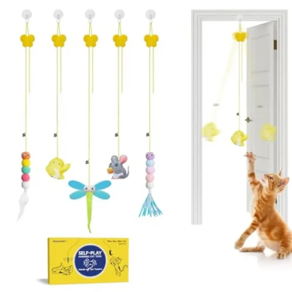 Interactive Feather Cat Toys