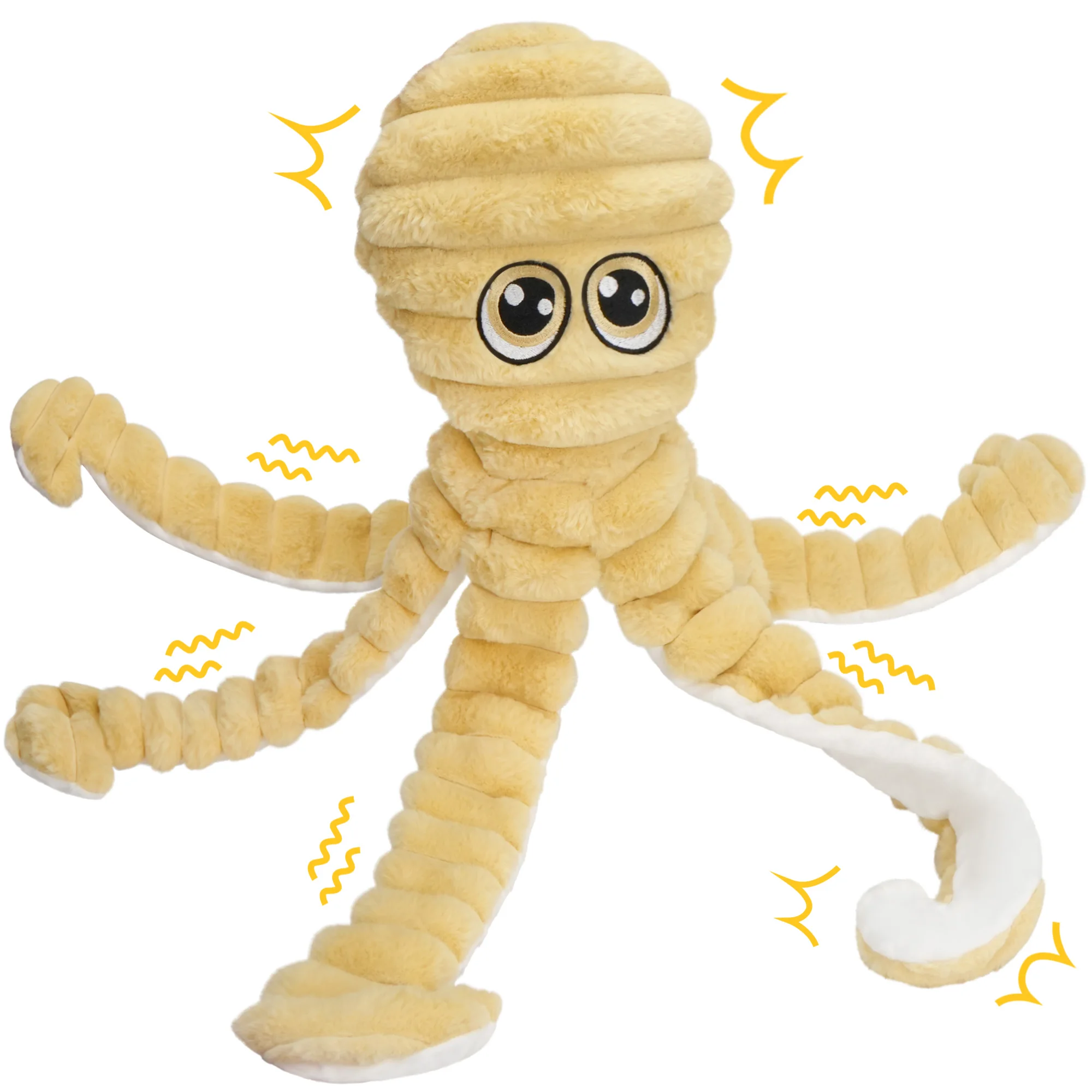 Octopus Squeaky Plush Toy - Image 6