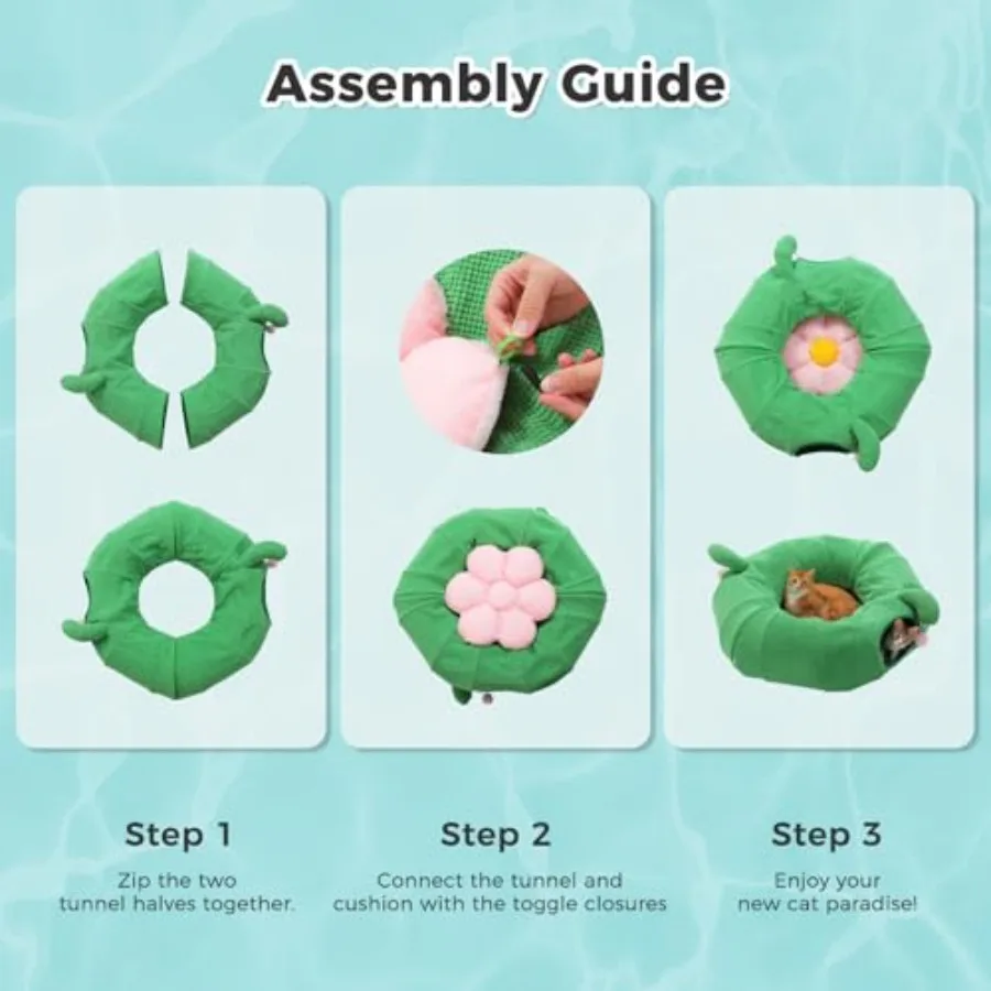 Cactus Cat Tunnel Bed - Image 6