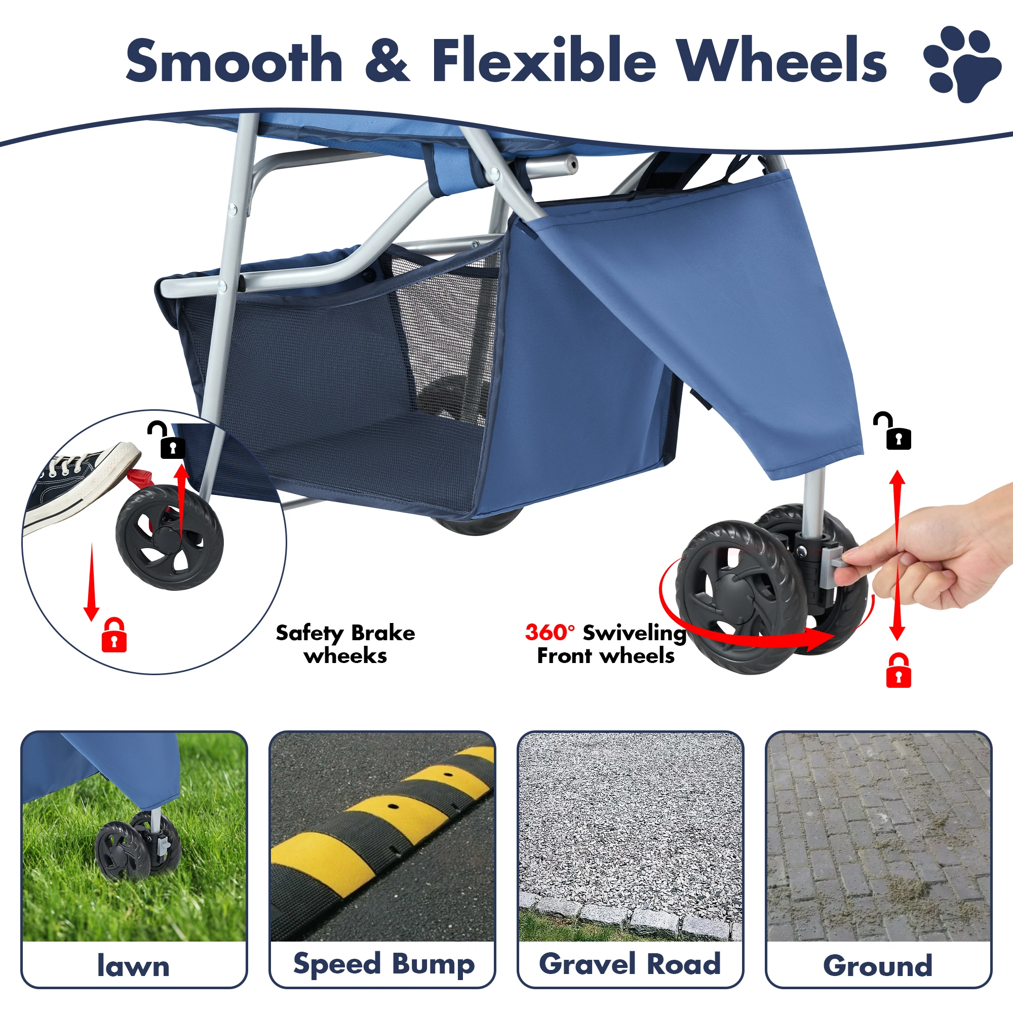 Foldable Pet Travel Stroller - Image 5