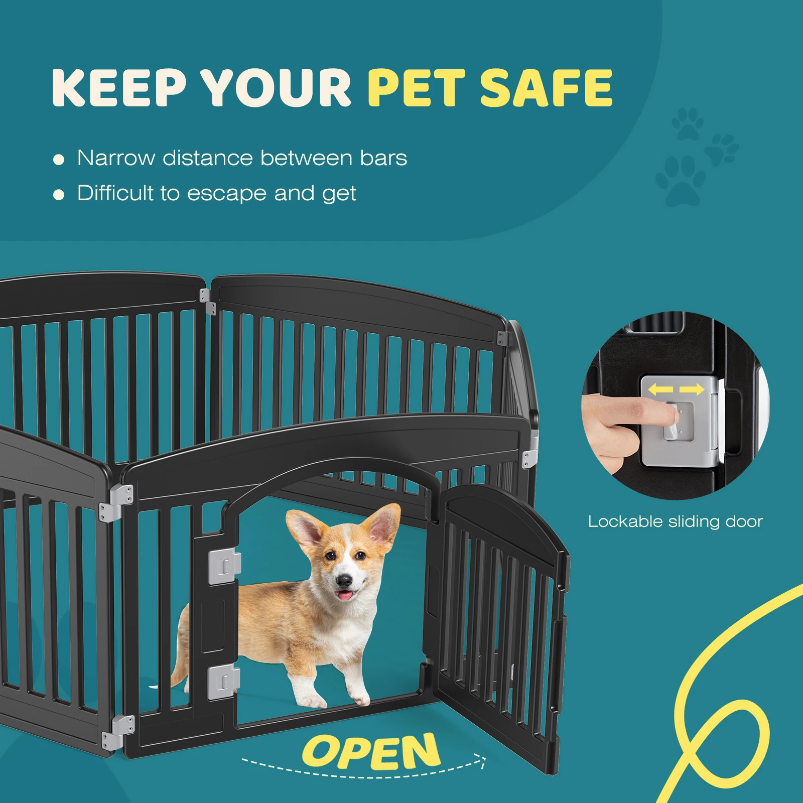 Portable Dog Playpen Fence - Image 4