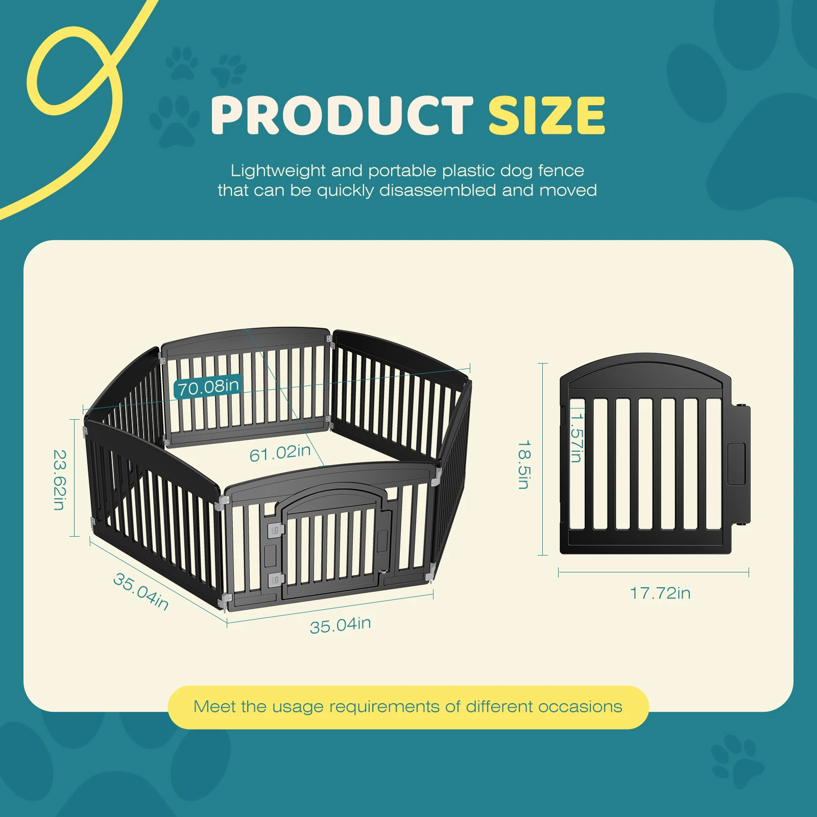 Portable Dog Playpen Fence - Image 5