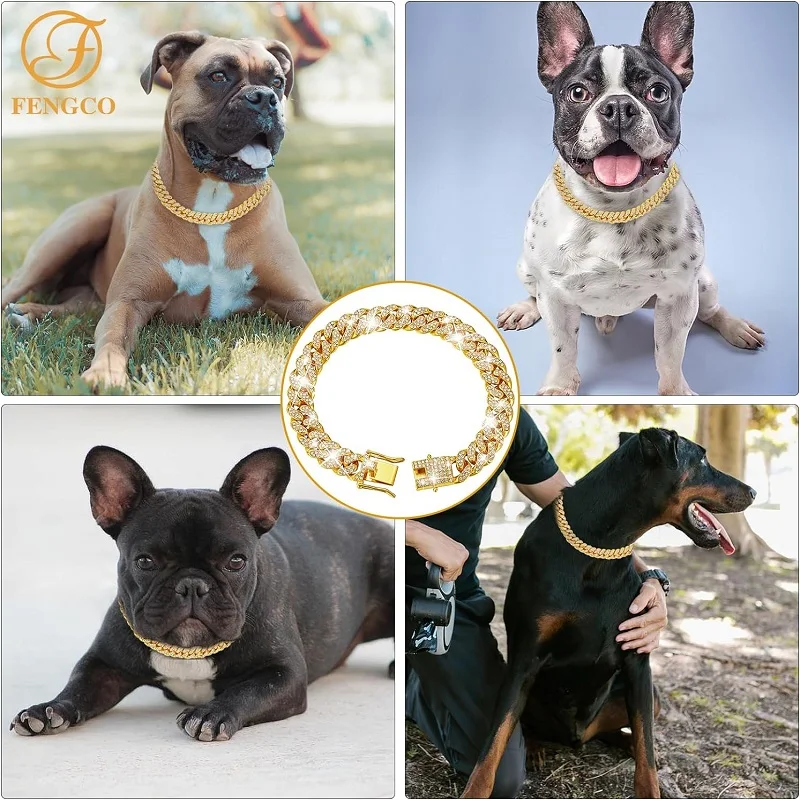 Luxury Gold Pet Collar - Image 3