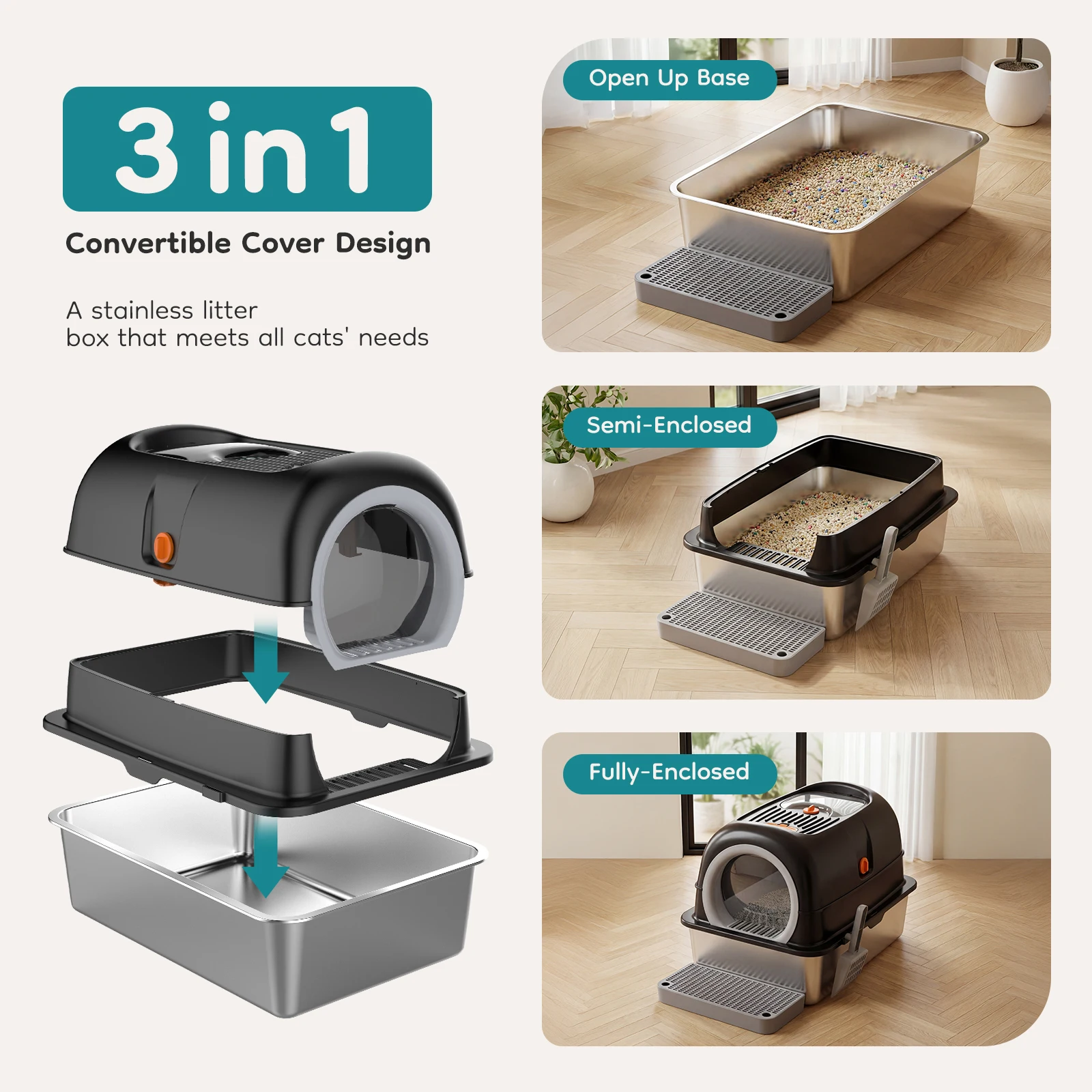 Extra-Large Stainless Litter Box - Image 4
