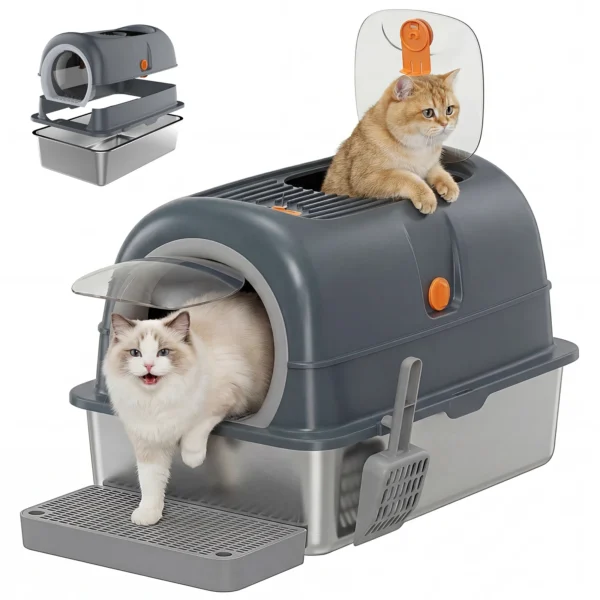 Extra-Large Stainless Litter Box