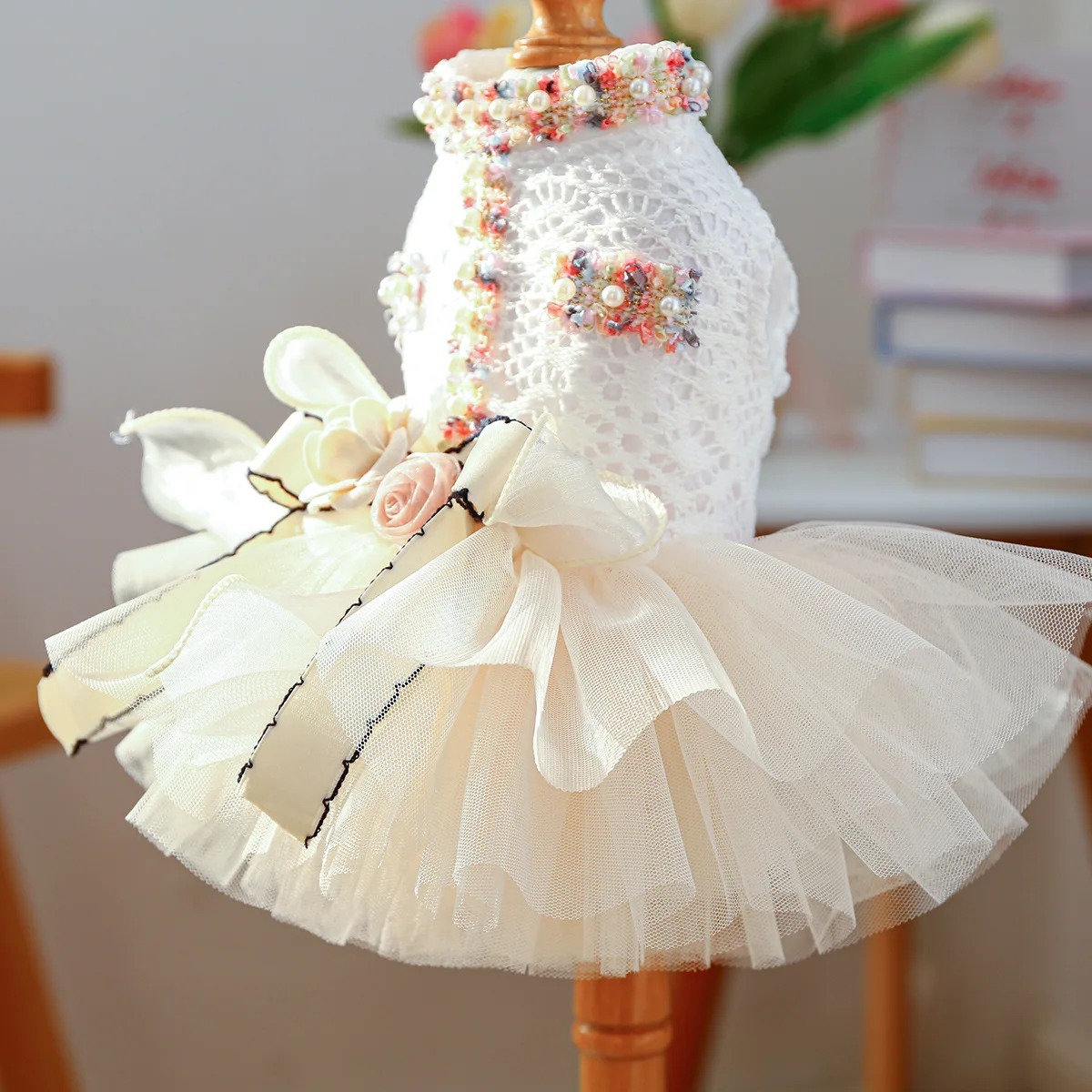 Floral Pet Tutu Dress - Image 5