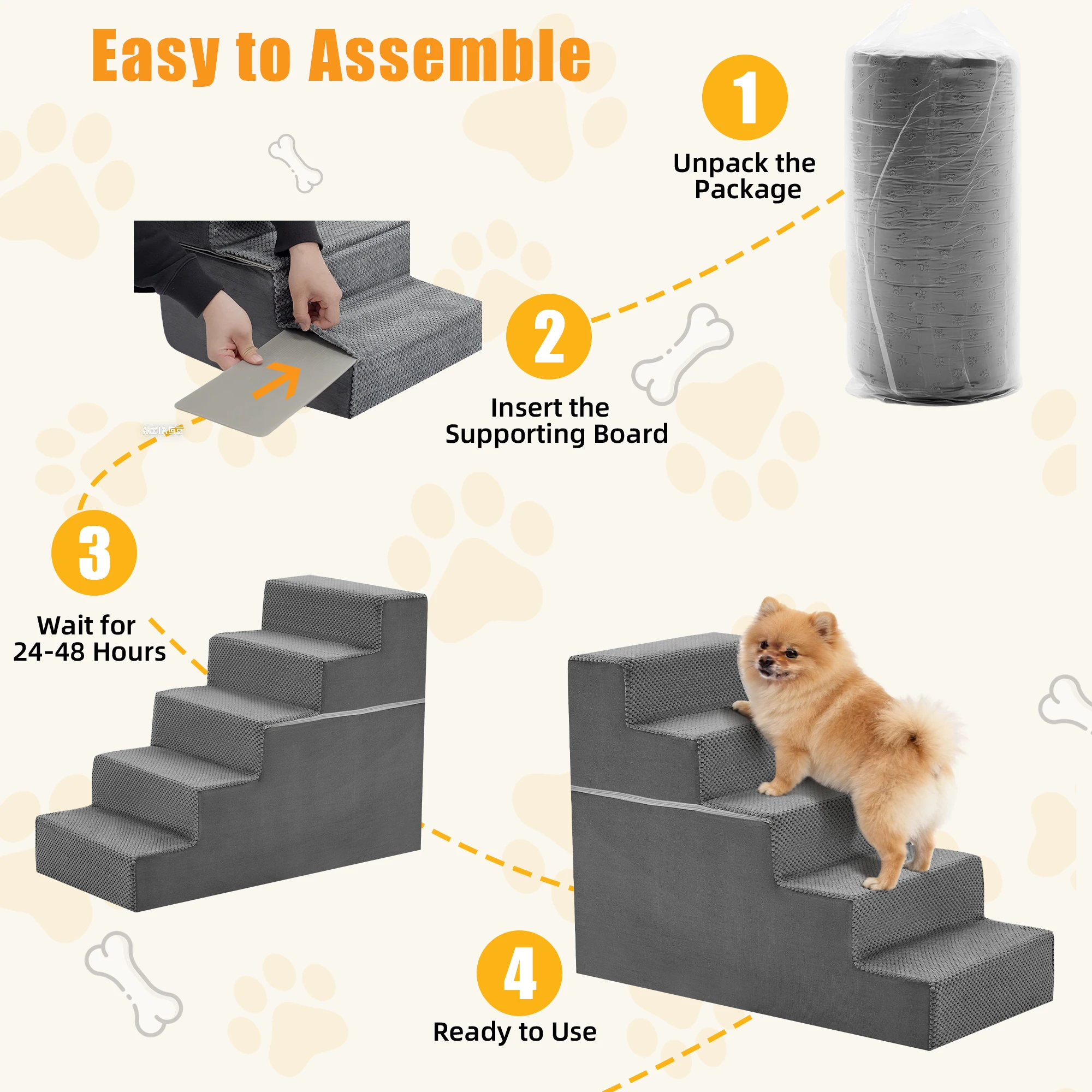 Foam Dog Stair Ramp - Image 3