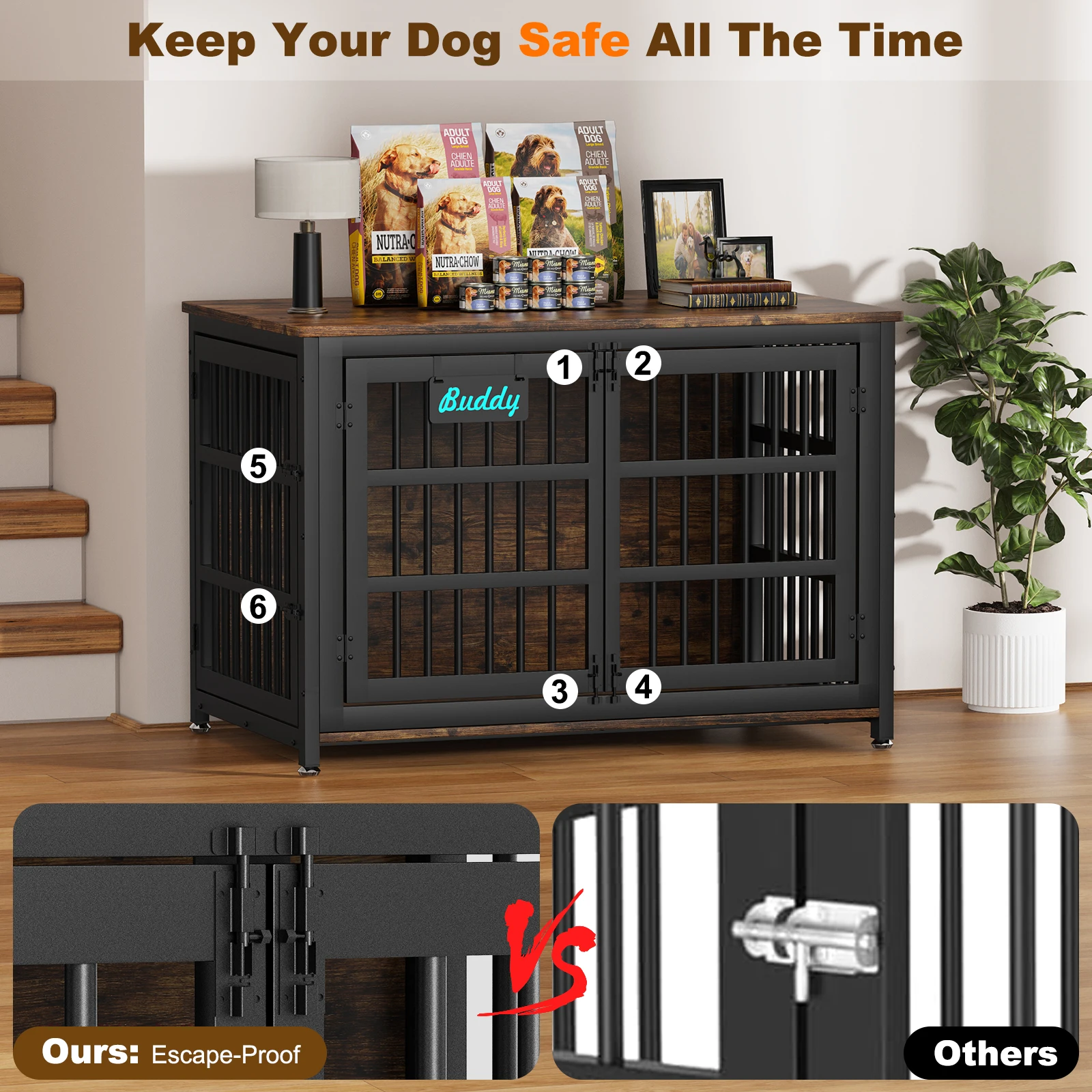 Furniture Style Dog Crate - Image 4